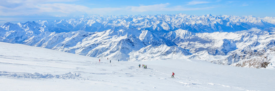 heli skiing on monte rosa