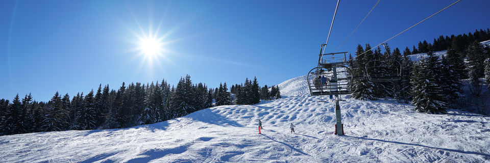 ski slope at montriond portes du soleil