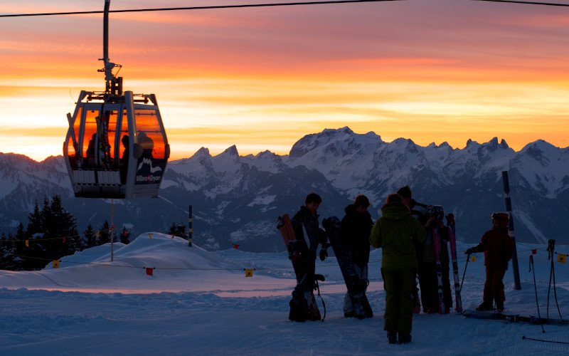 villars ski resort, alpes-vaudoises